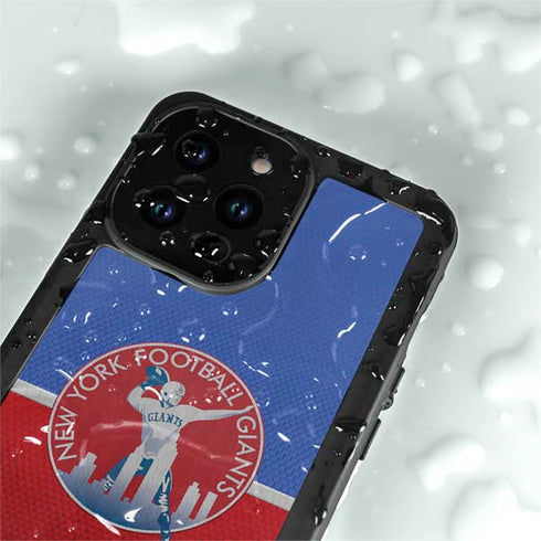 NFL New York Giants Vintage iPhone 15 Pro Waterproof Case